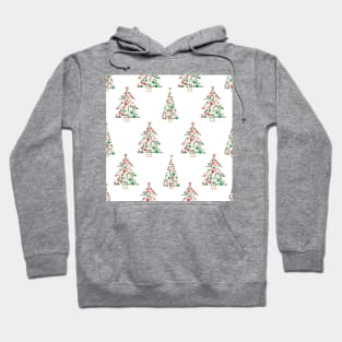 Made of paw print Christmas tree Hoodie